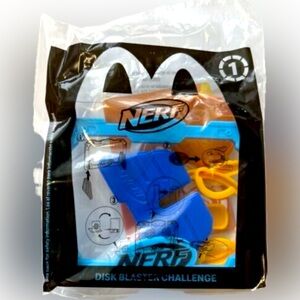 2023 NERF DISK BLASTER CHALLENGE MCDONALDS HAPPY MEAL #1 TOY COLLECTIBLE SEALED